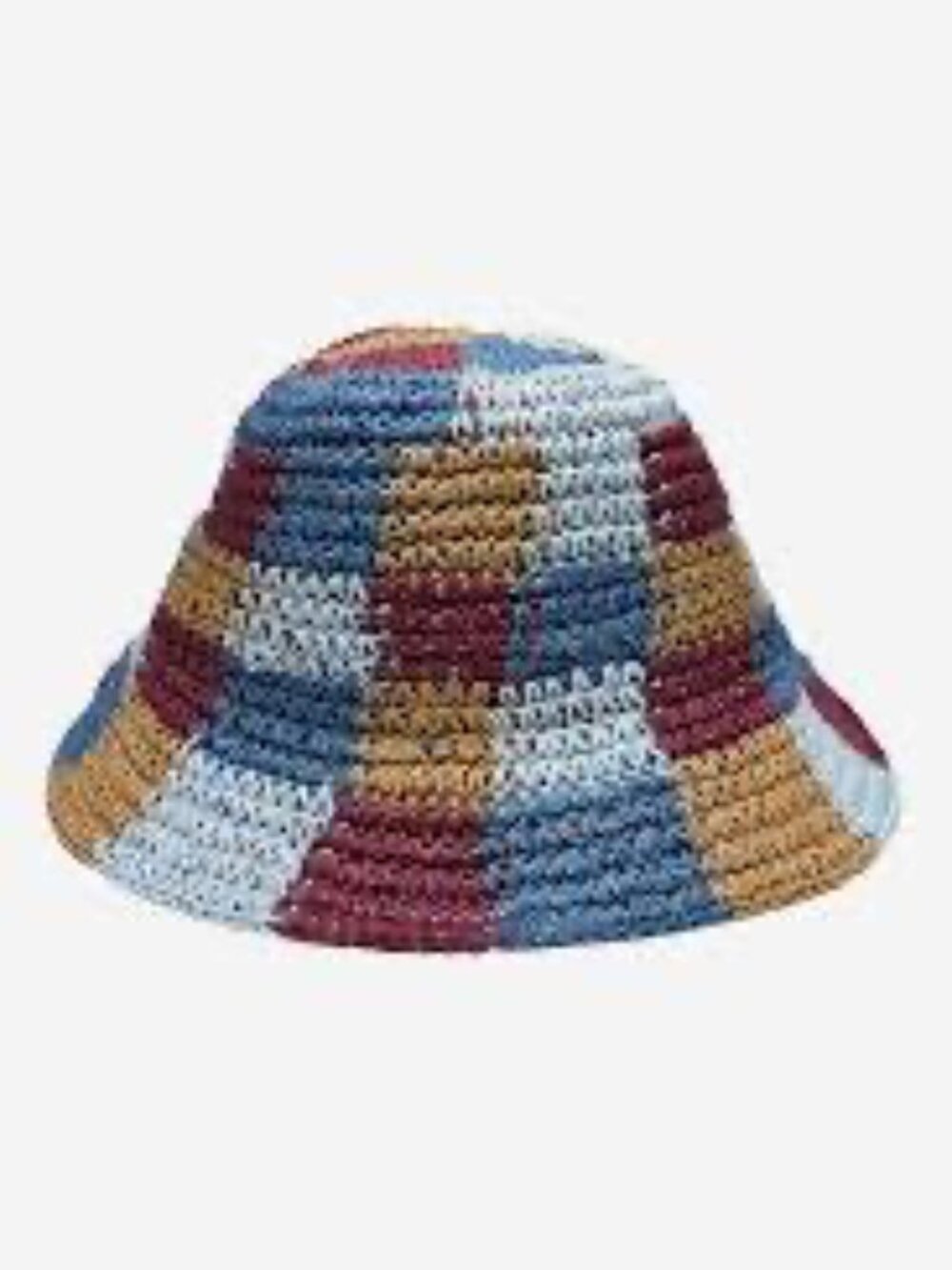 NWT Wyeth Gabby Crochet Raffia Bucket Hat in Multicolor